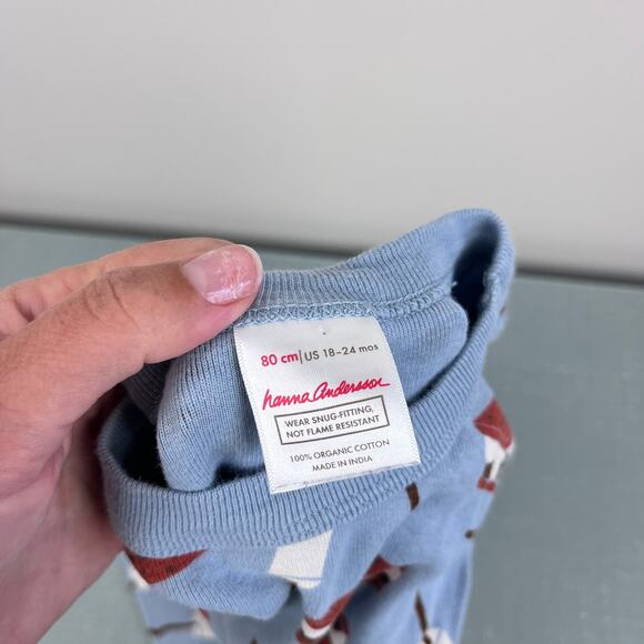Hanna Andersson S'mores Short John Pajamas 80 cm 18-24 Months - Picture 4 of 7